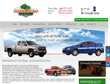 Tablet Screenshot of barrheadautoparts.com